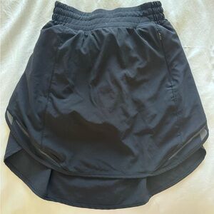 Lululemon Align Black Skirt with Elastic Waistband and built in shorts